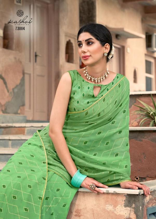 Kashvi Aarini Fancy Wear Georgette Designer Saree Collection